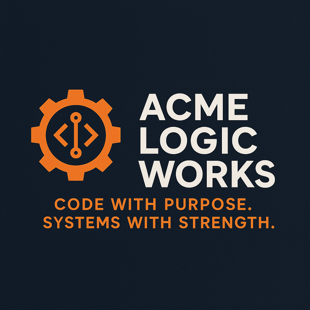 Introducing the Acme Logic Works Logo